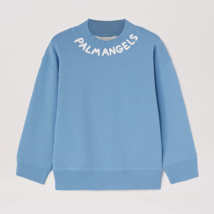 SEASONAL LOGO REGULAR CREWNEC DUSY BLUE