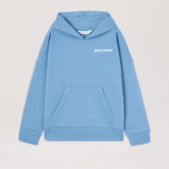 CLASSIC OVERLOGO HOODIE DUSTY BLUE OFF W
