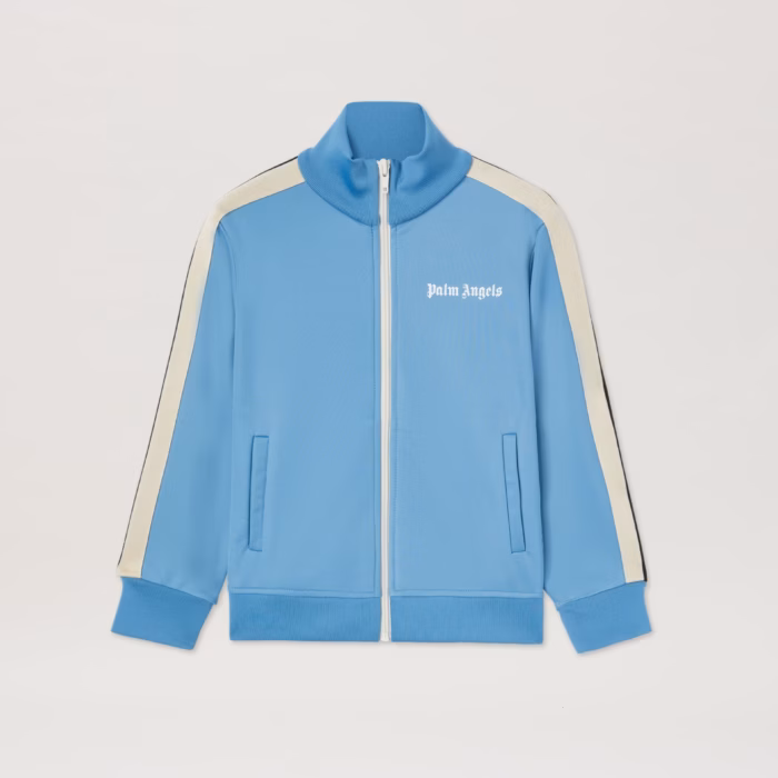 PALM ANGELS TRACK JACKET DUSTY BLUE OFF