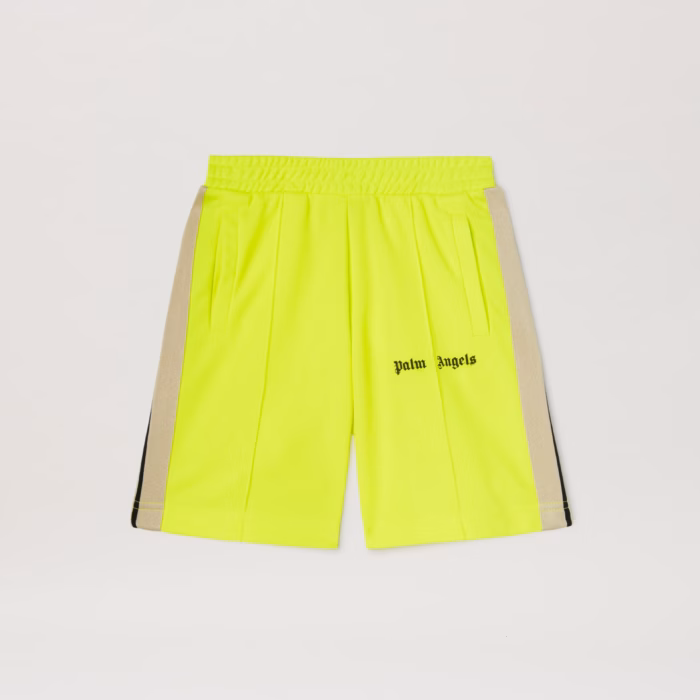 PALM ANGELS TRACK SHORT YELLOW FLUO BLAC