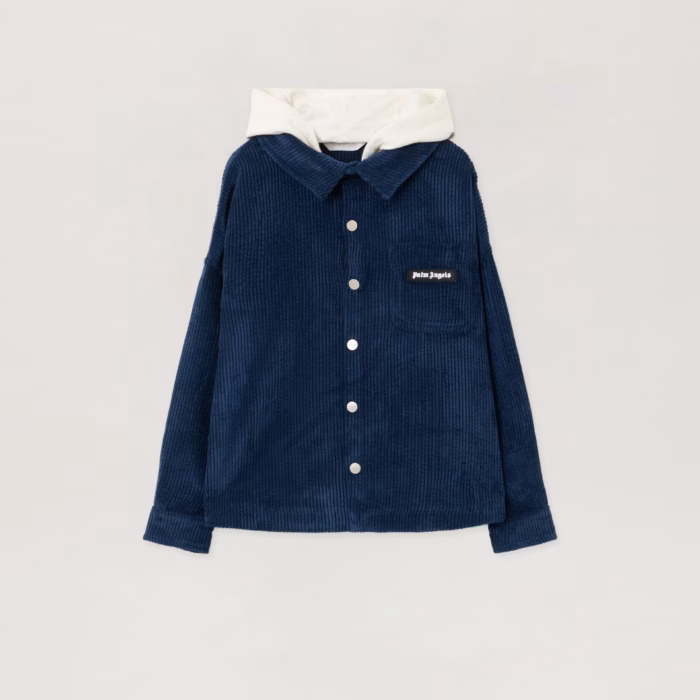 Corduroy Hooded Shirt Jacket