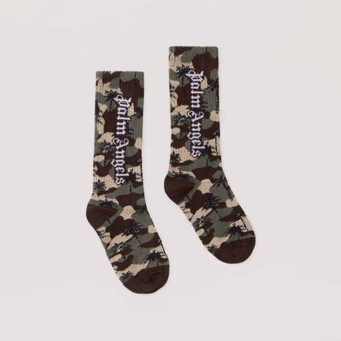 Camo Palms High Socks