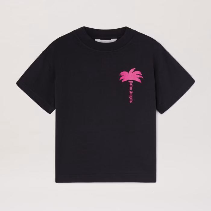 THE PALM REGULAR T-SHIRT S/S BLACK FUCHS