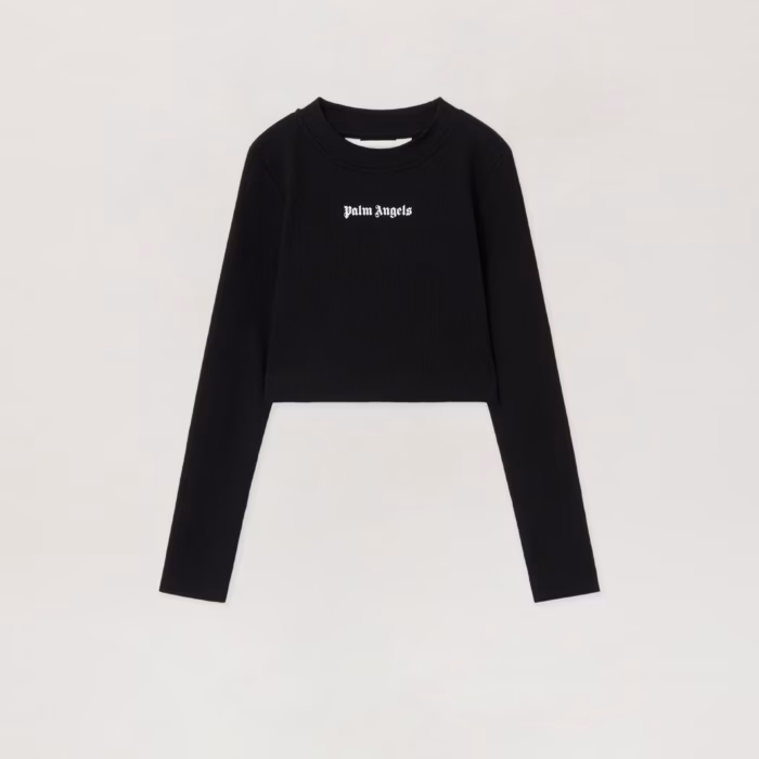 Logo Ribbed Long Sleeve Baby T-Shirt