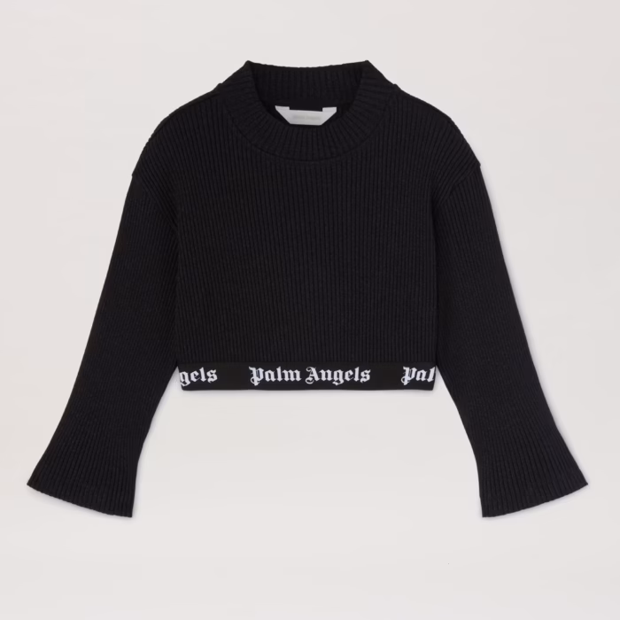 LOGO BAND LUREX RIB TOP L/S