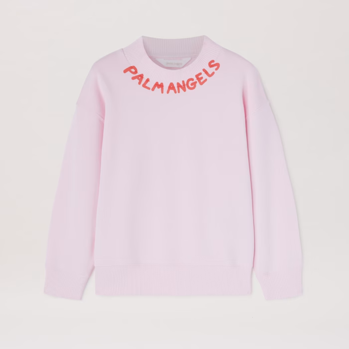 SEASONAL LOGO REGULAR CREWNEC ROSE PINK