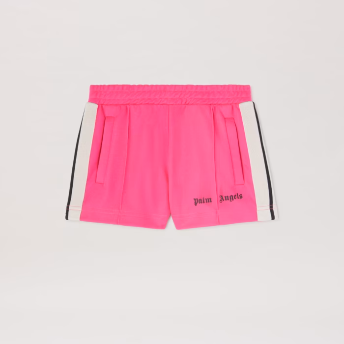 PALM ANGELS TRACK SHORT FUCHSIA FLUO BLA