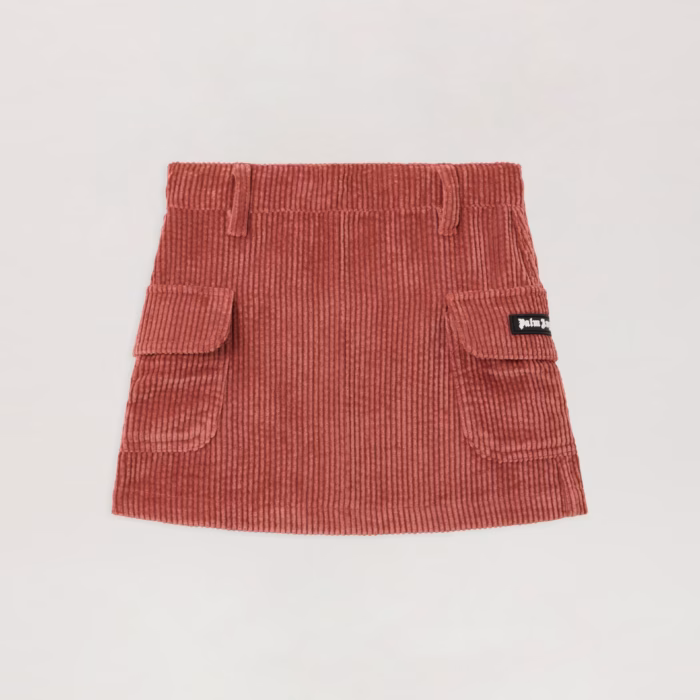 Corduroy Mini Cargo Skirt