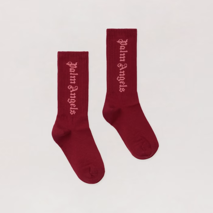 Logo Embroidered High Socks