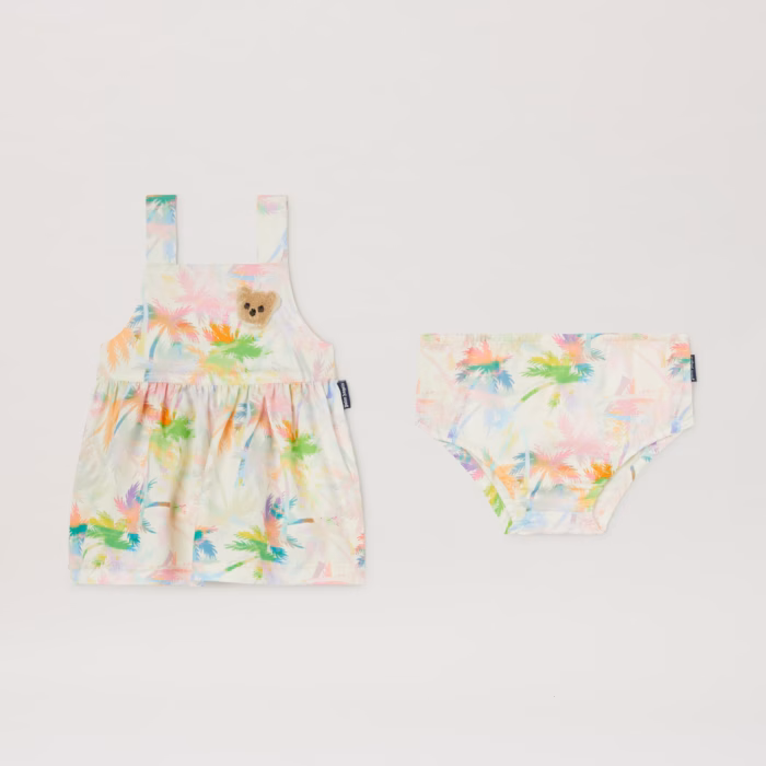 AOP PALMS STRAP DRESS