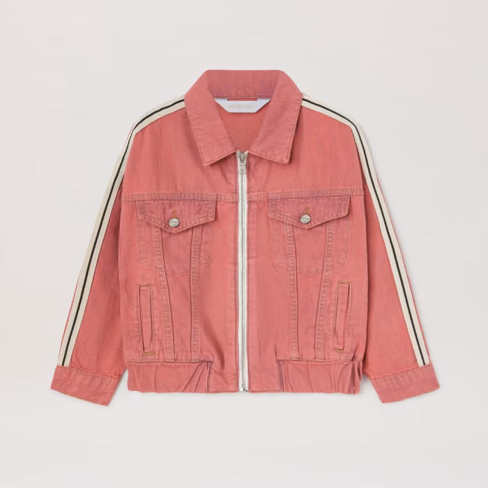 OVERLOGO TRACK CHAMBRAY JKT ROSE PINK RO
