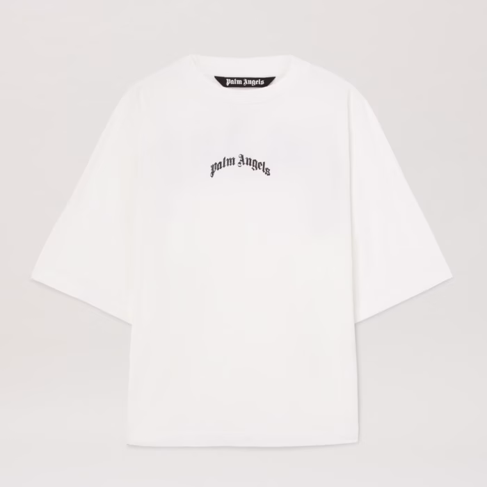 BACK CURVED LOGO OVER TEE OFF WHITE - BL