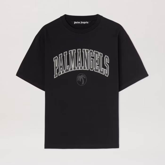 COLLEGE PALM SLIM TEE BLACK - VINTAGE BL