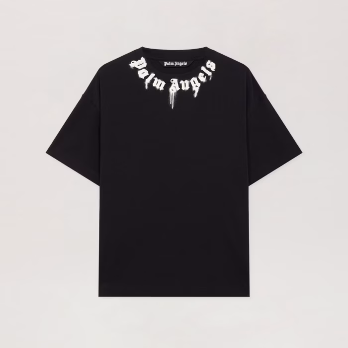 Spray Neck Logo T-Shirt