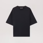 Curved Logo Loose Collar T-Shirt