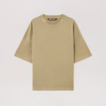 Curved Logo Loose Collar T-Shirt