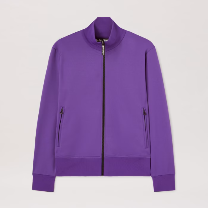 BACK CURVED LOGO TRACK JACKET PURPLE - O