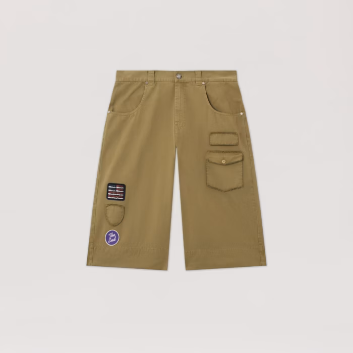 Military Patch Bermuda Shorts
