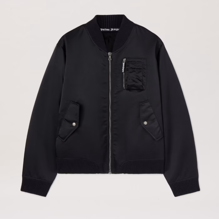 CURVED LOGO BOMBER