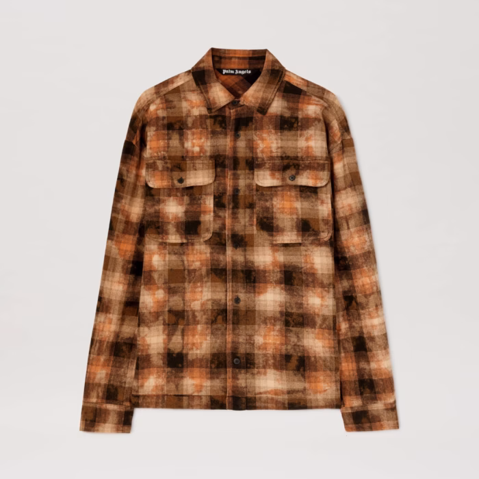 BEAR IN MIND CHECK SHIRT LS ORANGE - BRO