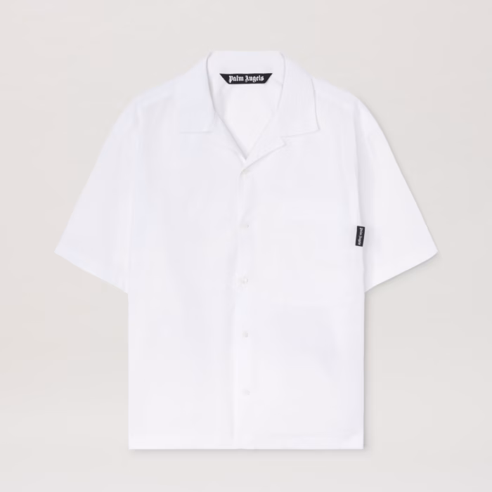 CURVED LOGO CLASSIC SHIRT SS WHITE - BLA