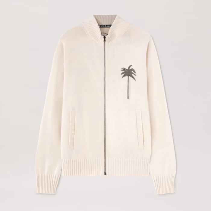 PALMS KNIT TRACK TOP OFF WHITE - GREY ME