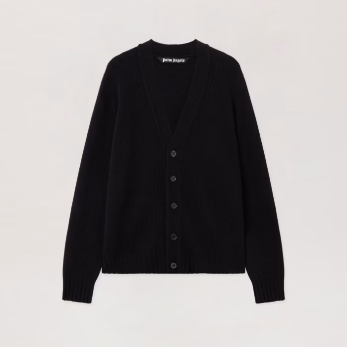 Curved Logo Cardigan