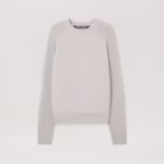 Curved Logo Ribbed Sweater
