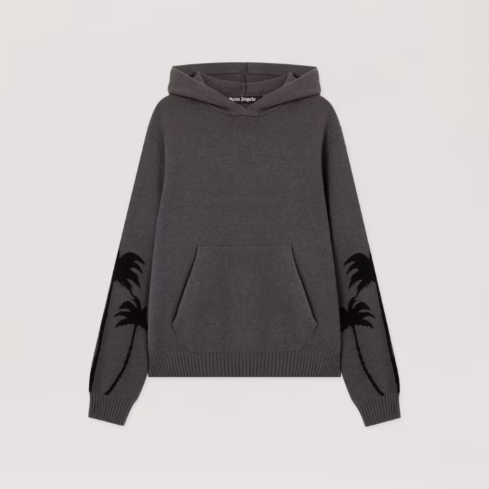 Back Palms Knit Hoodie
