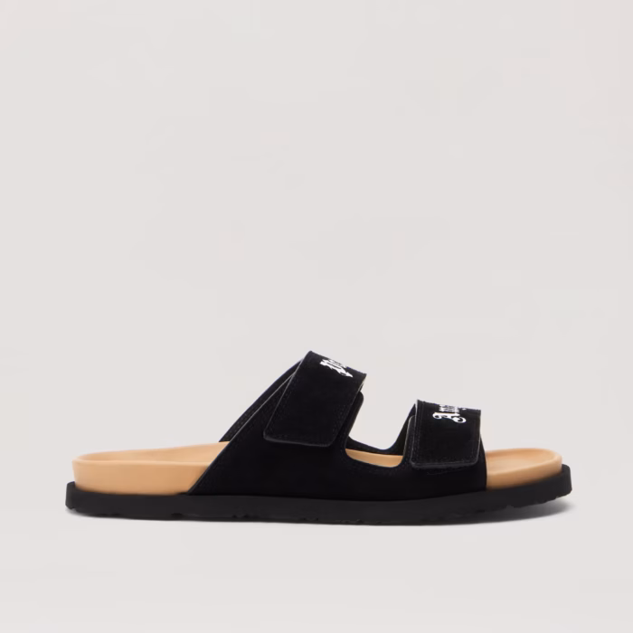 Logo Suede Sandals