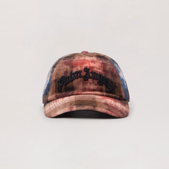 Curved Logo Check Cap