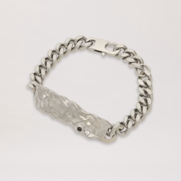 MELTED CHAIN BRACELET SILVER - TRANSPARE