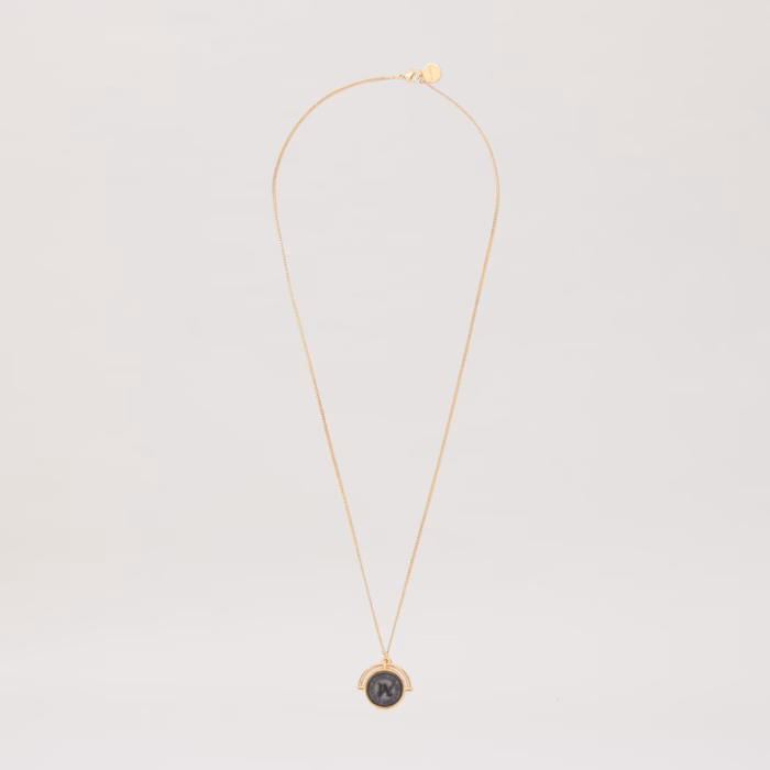 PA STONE EMBLEM NECKLACE