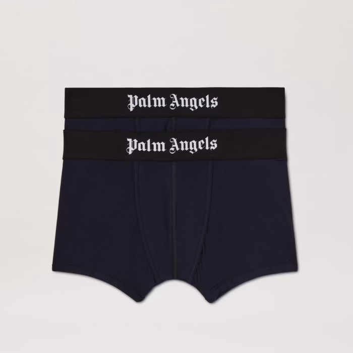 PALM ANGELS TRUNK BIPACK NAVY BLUE - BLA