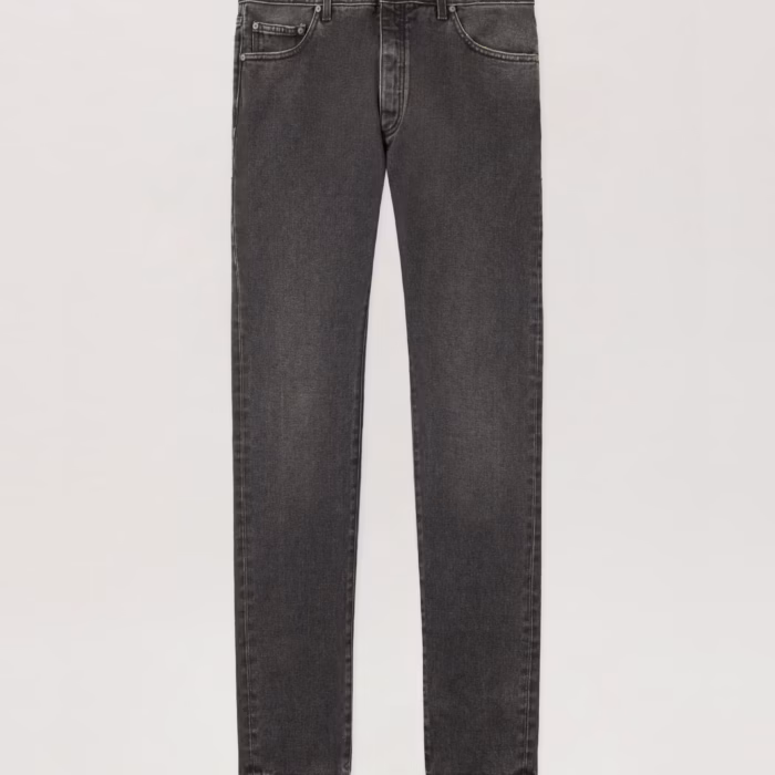 Curved Logo Denim Jeans