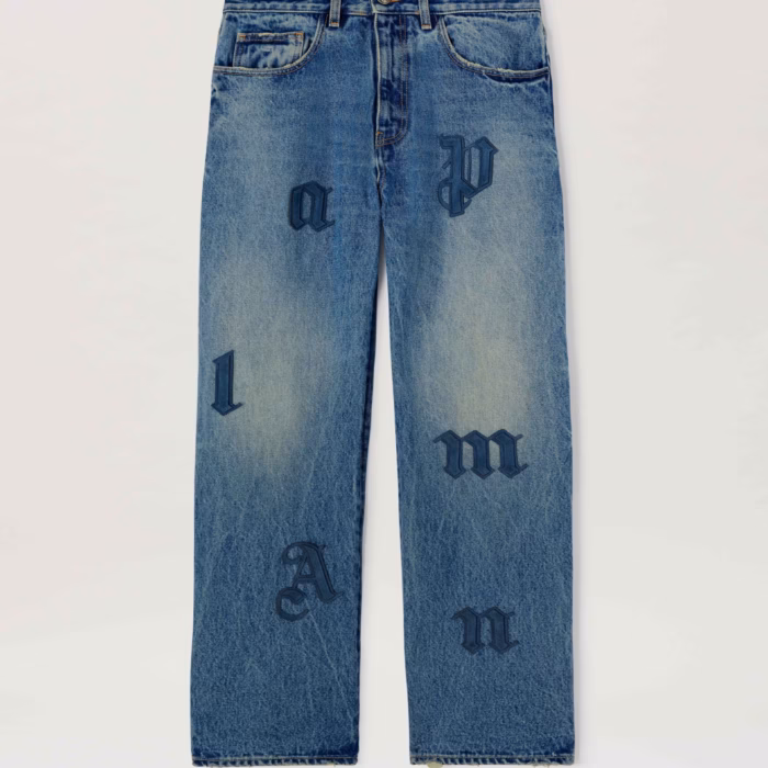 LW LOGO PATCH STRAIGHT 5 PKTS LIGHT BLUE