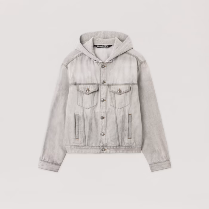 Curved Logo Denim Jacket