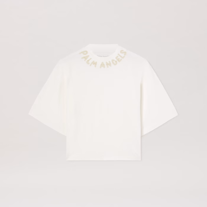 SEASONAL LOGO CROPPED TEE OFF WHITE - IV