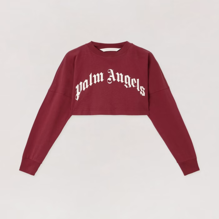 Curved Logo Crop Top