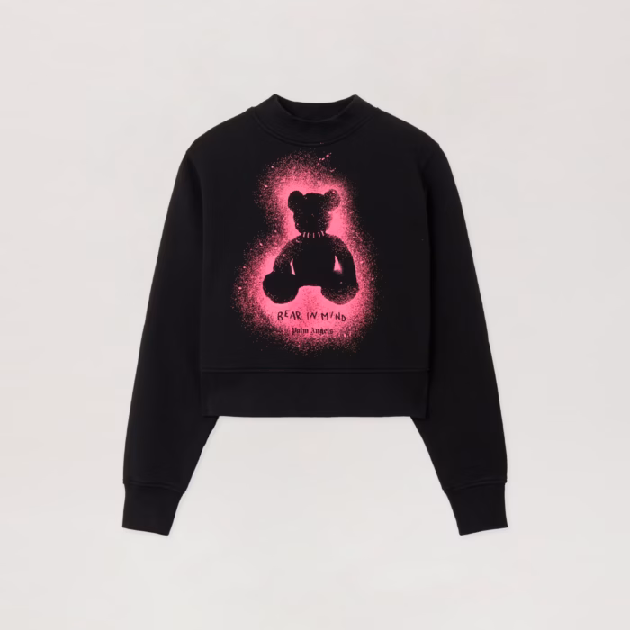 Spray Bear Fitted Crew Sweatshirt