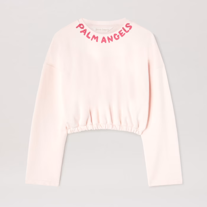 SEASONAL LOGO DRAWSTRING CREW SOFT PINK