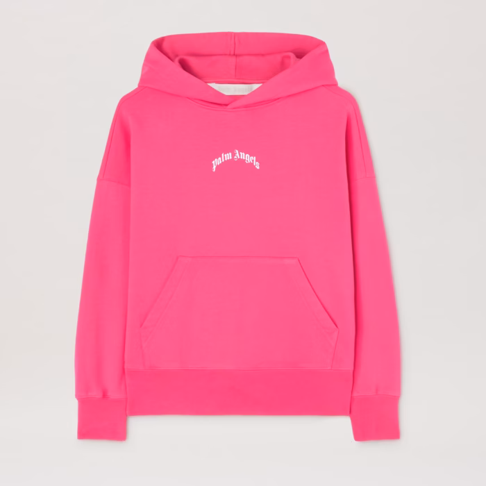 BACK CURVED LOGO HOODY FUCHSIA - SOFT PI