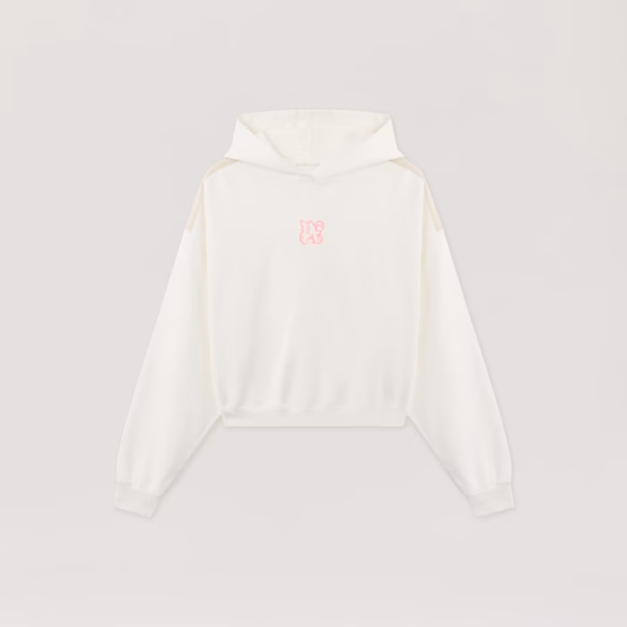 Classic Logo Neon Crop Hoodie