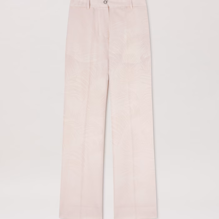 PALMS JACQUARD WIDE PANTS SOFT PINK - SO