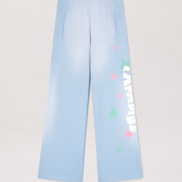 PARADISE PALM SWEATPANTS BABY BLUE - OFF