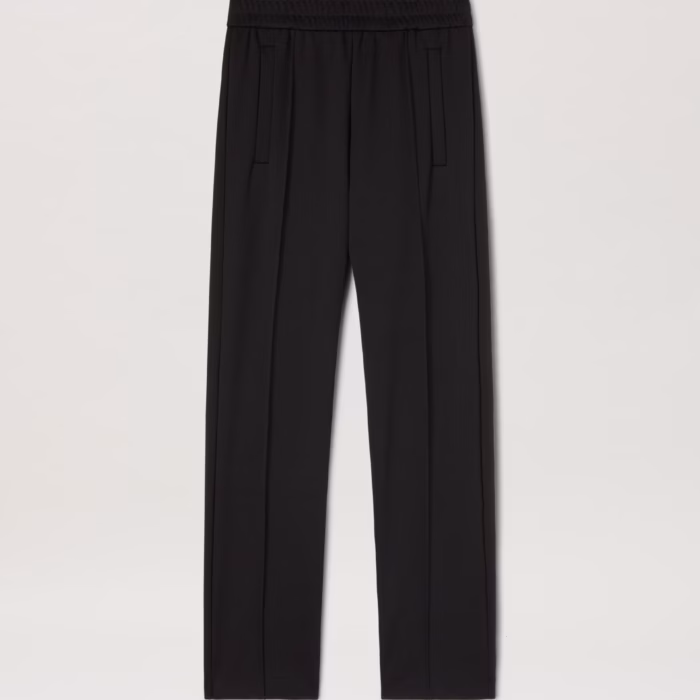 BACK CURVED LOGO TRACK PANTS BLACK - OFF