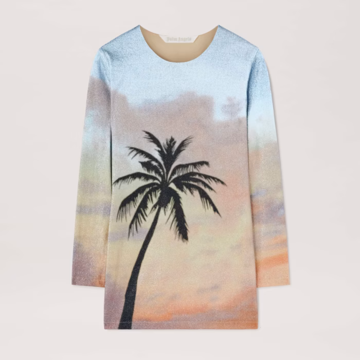 SUNRISE PALM LUREX DRESS MULTICOLOR - BL