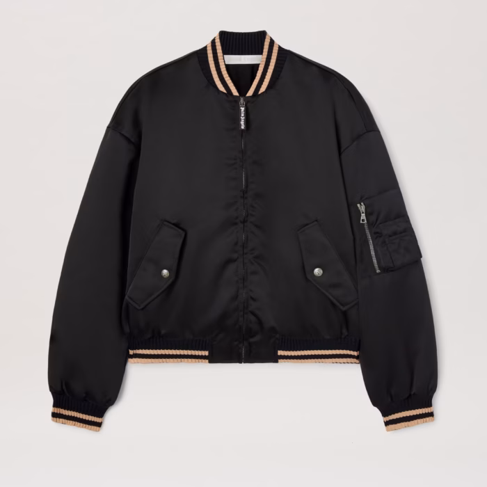 CURVED LOGO BOMBER