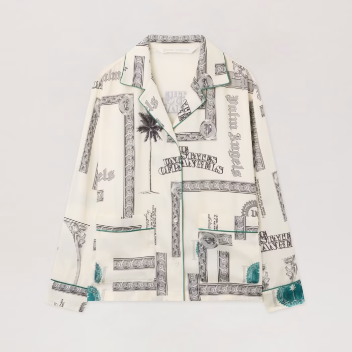 Dollar Print Pajama Shirt