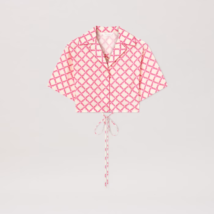 NET LOGO CRISSCROSSED SHIRT IVORY - FUCH